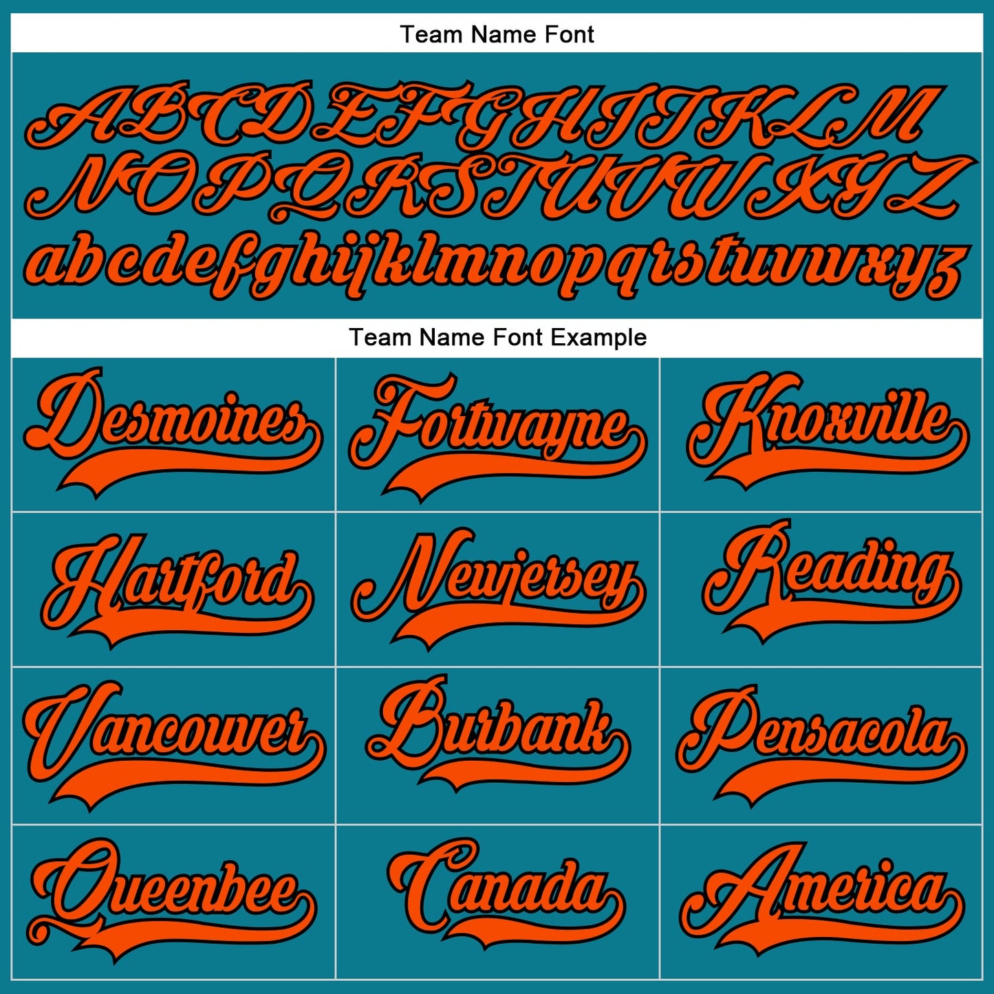 Custom Teal Orange-Black Hockey Lace Neck Jersey view 4