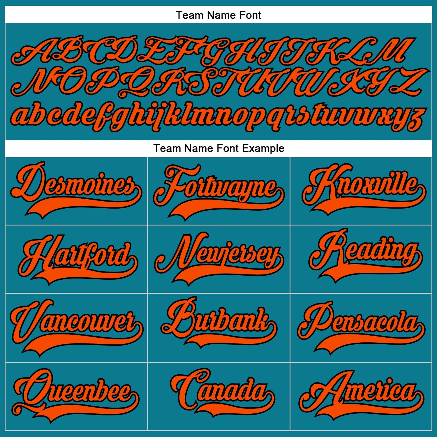 Custom Teal Orange-Black Hockey Lace Neck Jersey view 4