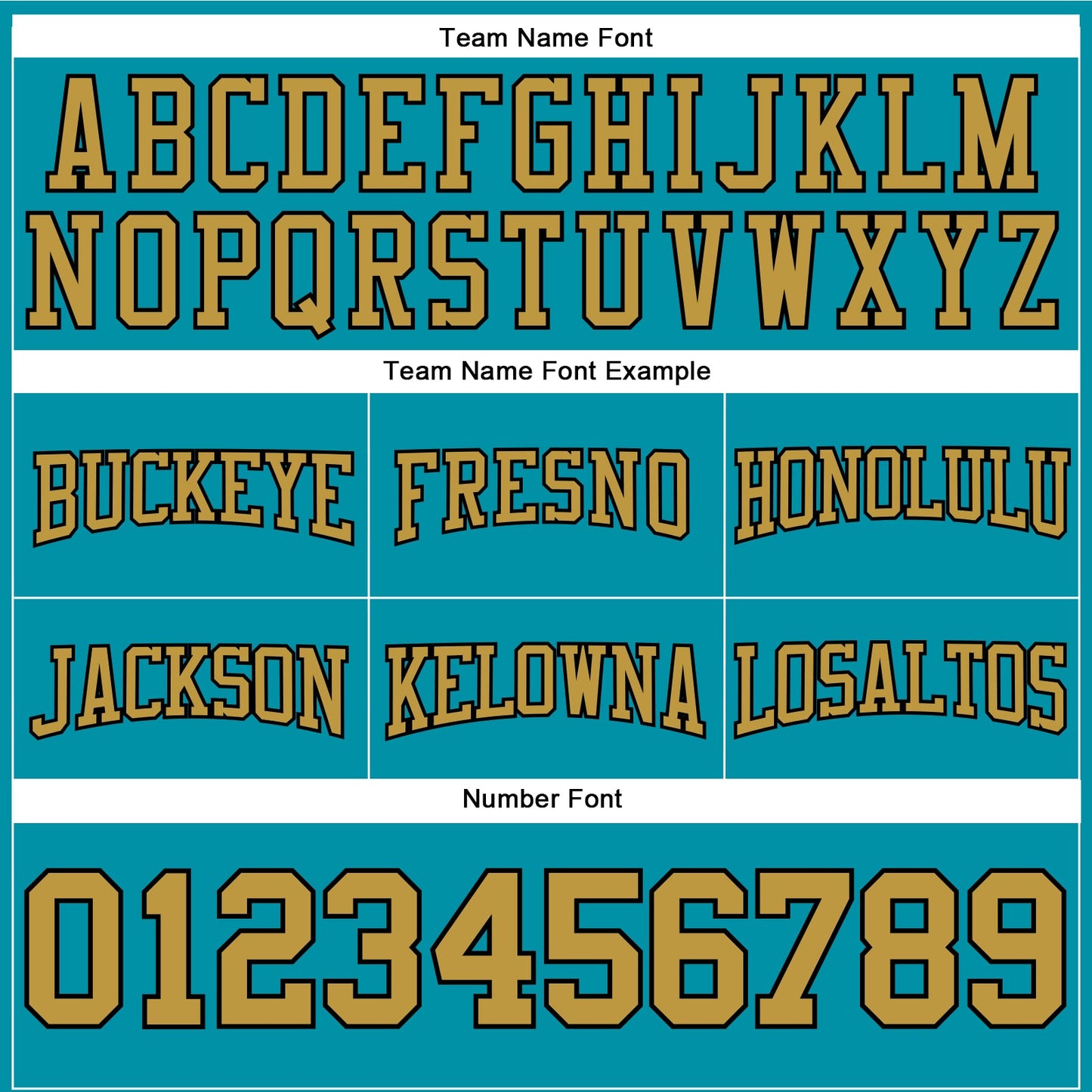 Custom Stitched Teal Old Gold-Black Football Pullover Sweatshirt Hoodie view 3