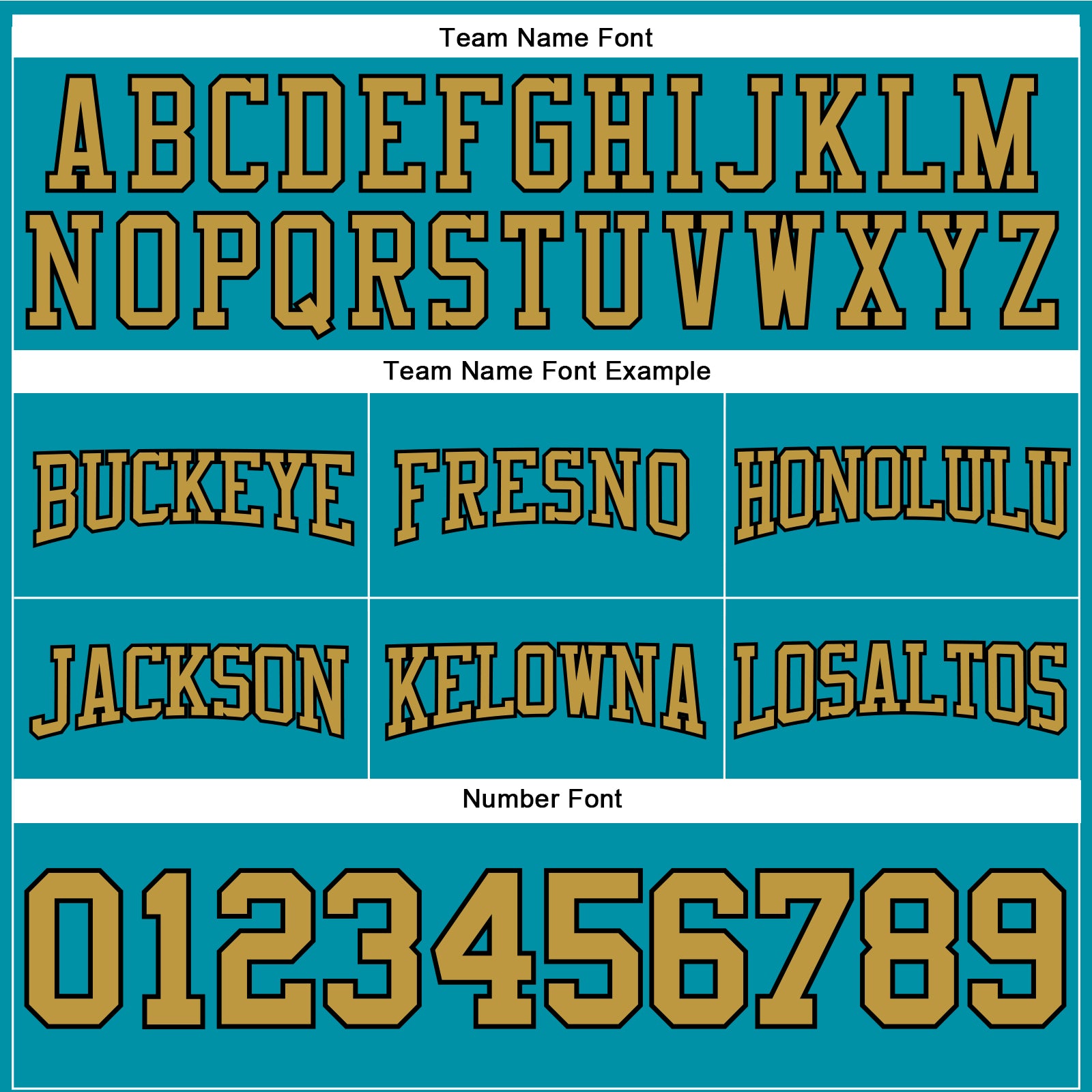 Custom Stitched Teal Old Gold-Black Football Pullover Sweatshirt Hoodie view 3