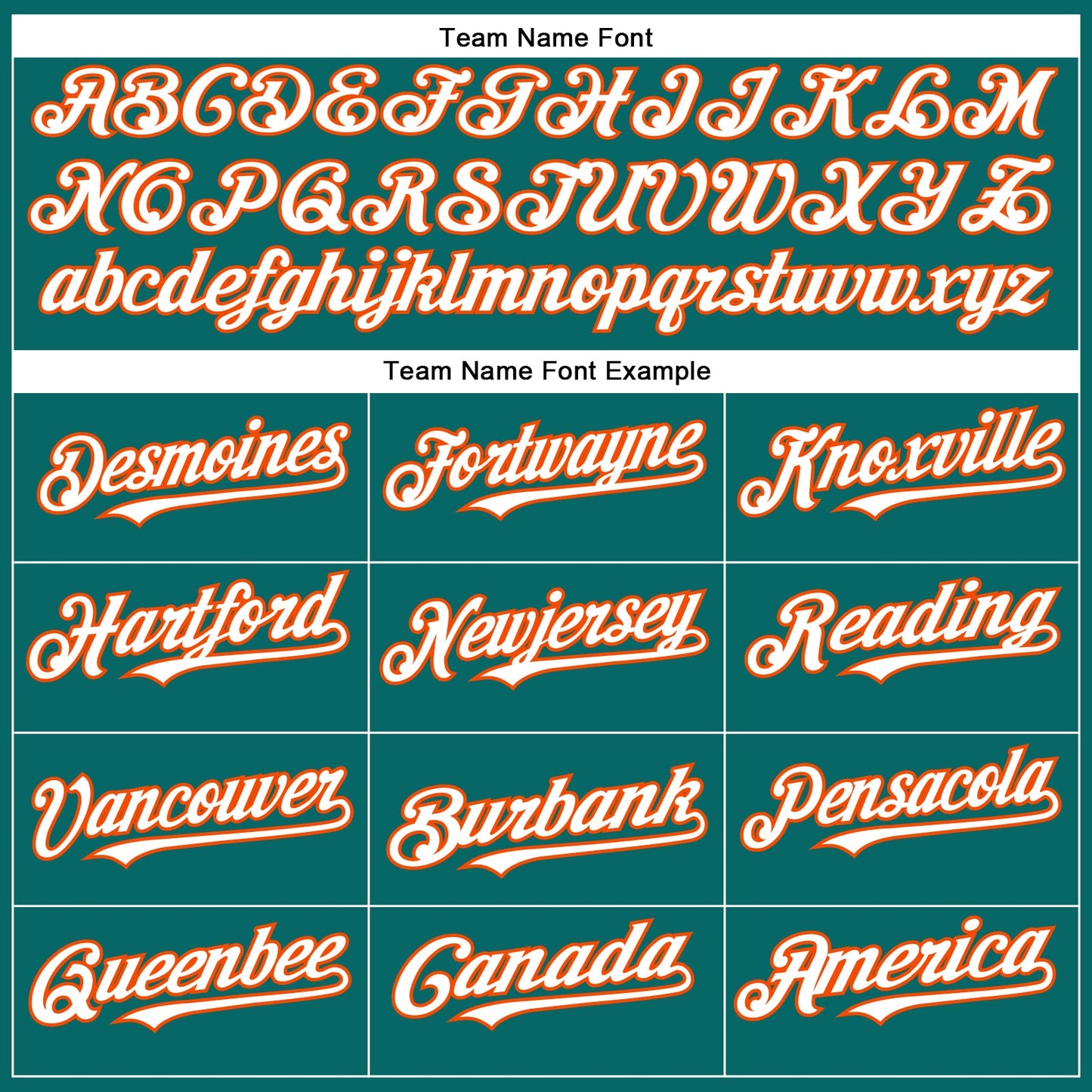 Custom Teal White-Orange Authentic Baseball Jersey view 4
