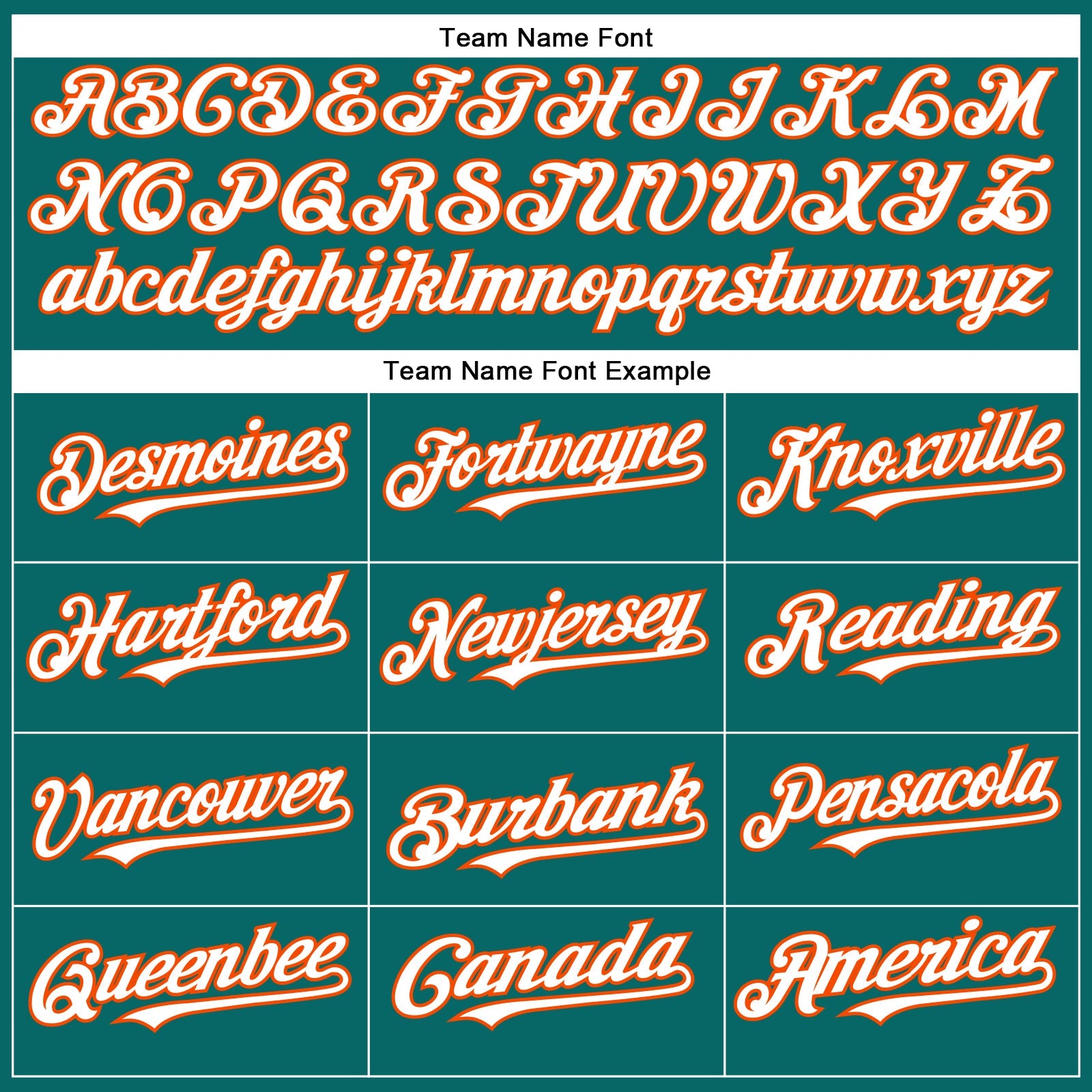 Custom Teal White-Orange Authentic Baseball Jersey view 4