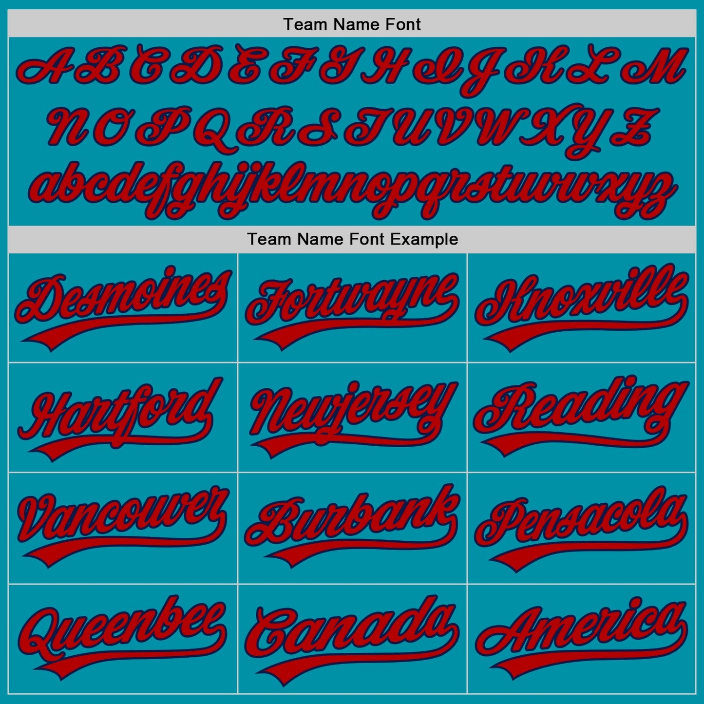 Custom Teal Red-Navy Authentic Throwback Baseball Jersey view 4