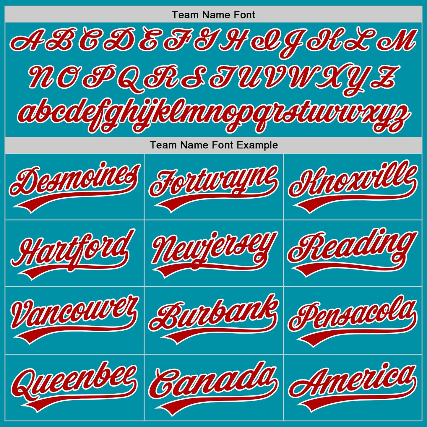 Custom Teal Red-White Authentic Throwback Baseball Jersey view 4