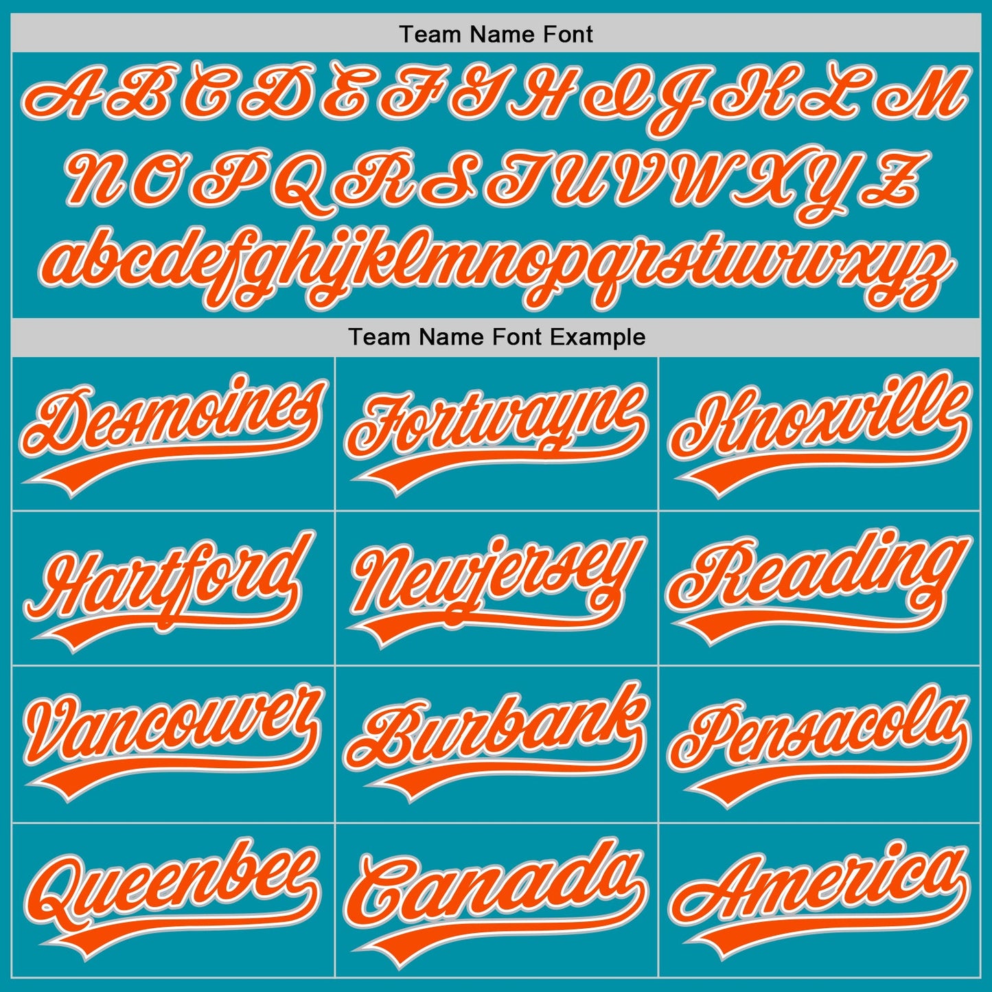 Custom Teal Orange-Gray Authentic Throwback Baseball Jersey view 4