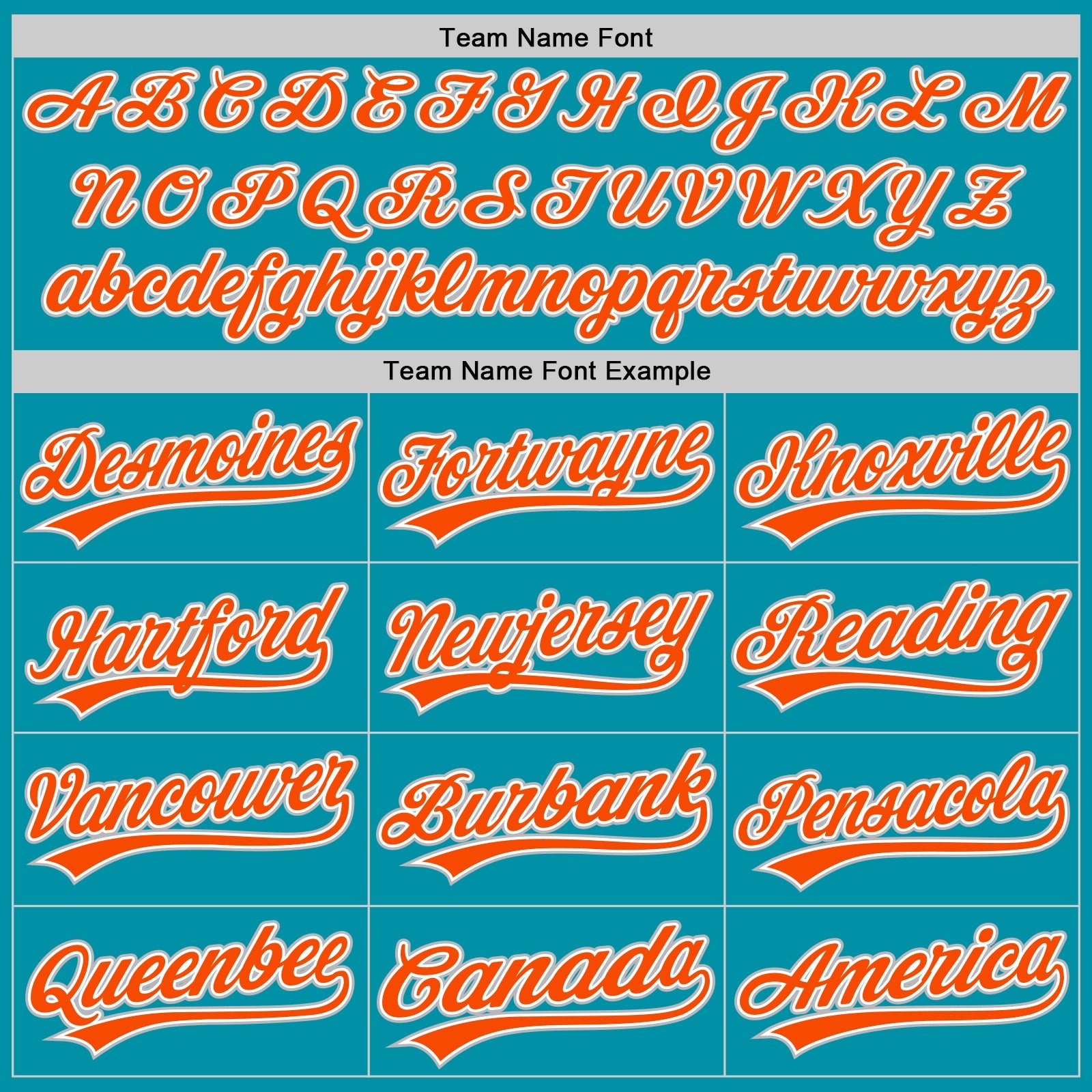 Custom Teal Orange-Gray Authentic Throwback Baseball Jersey view 4