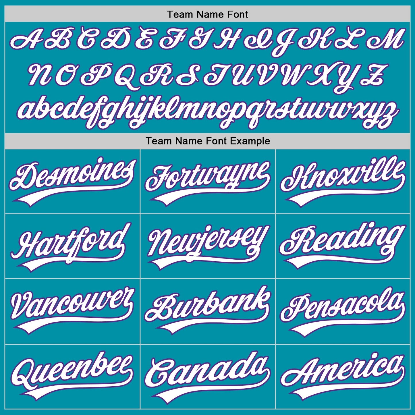 Custom Teal White-Purple Authentic Throwback Baseball Jersey view 4