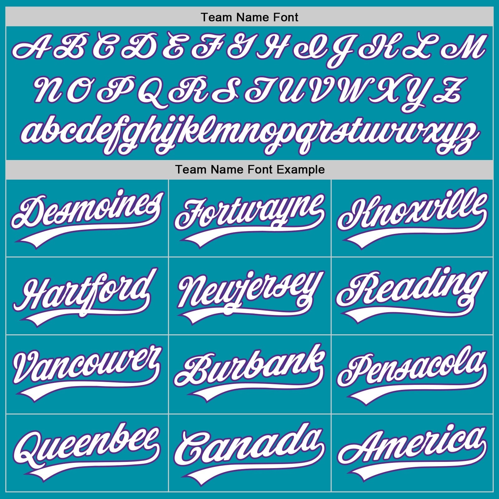 Custom Teal White-Purple Authentic Throwback Baseball Jersey view 4