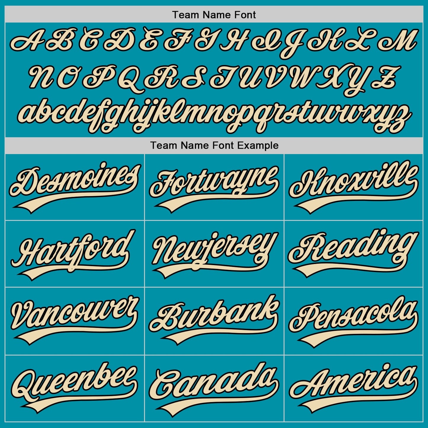 Custom Teal Black-Cream Authentic Throwback Baseball Jersey view 4