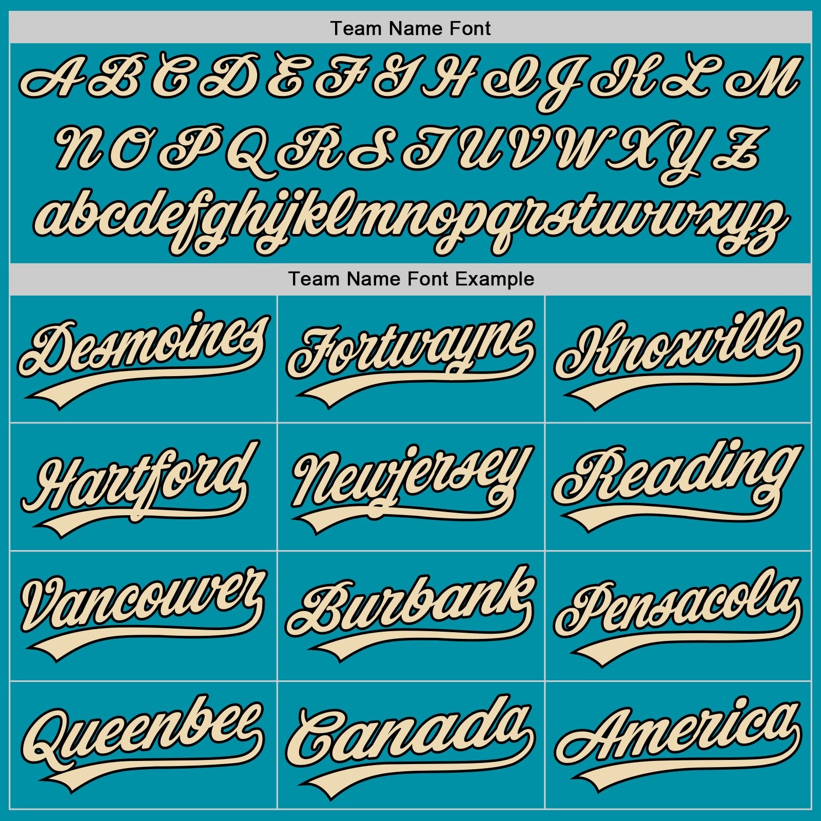 Custom Teal Black-Cream Authentic Throwback Baseball Jersey view 4
