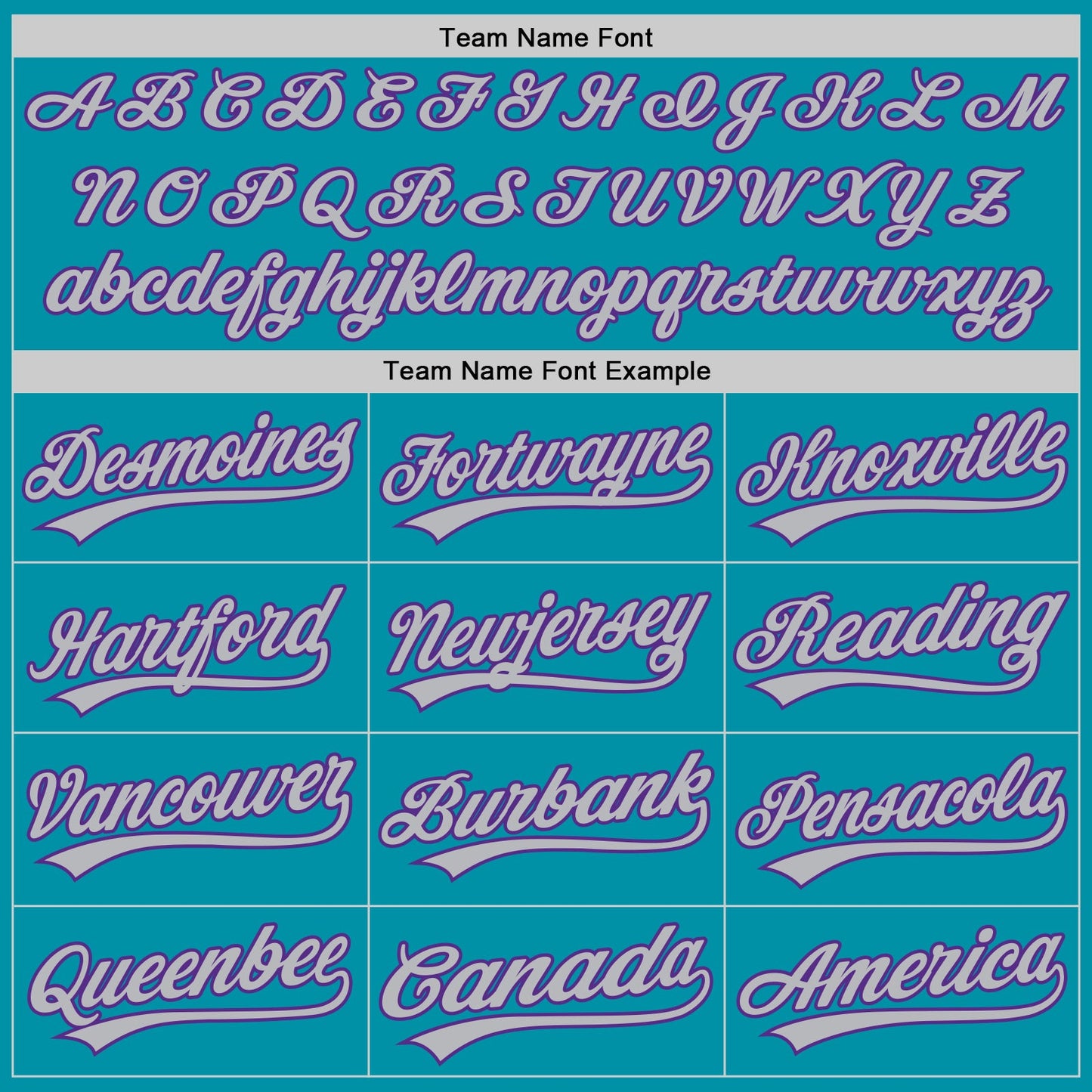Custom Teal Purple-Gray Authentic Throwback Baseball Jersey view 4