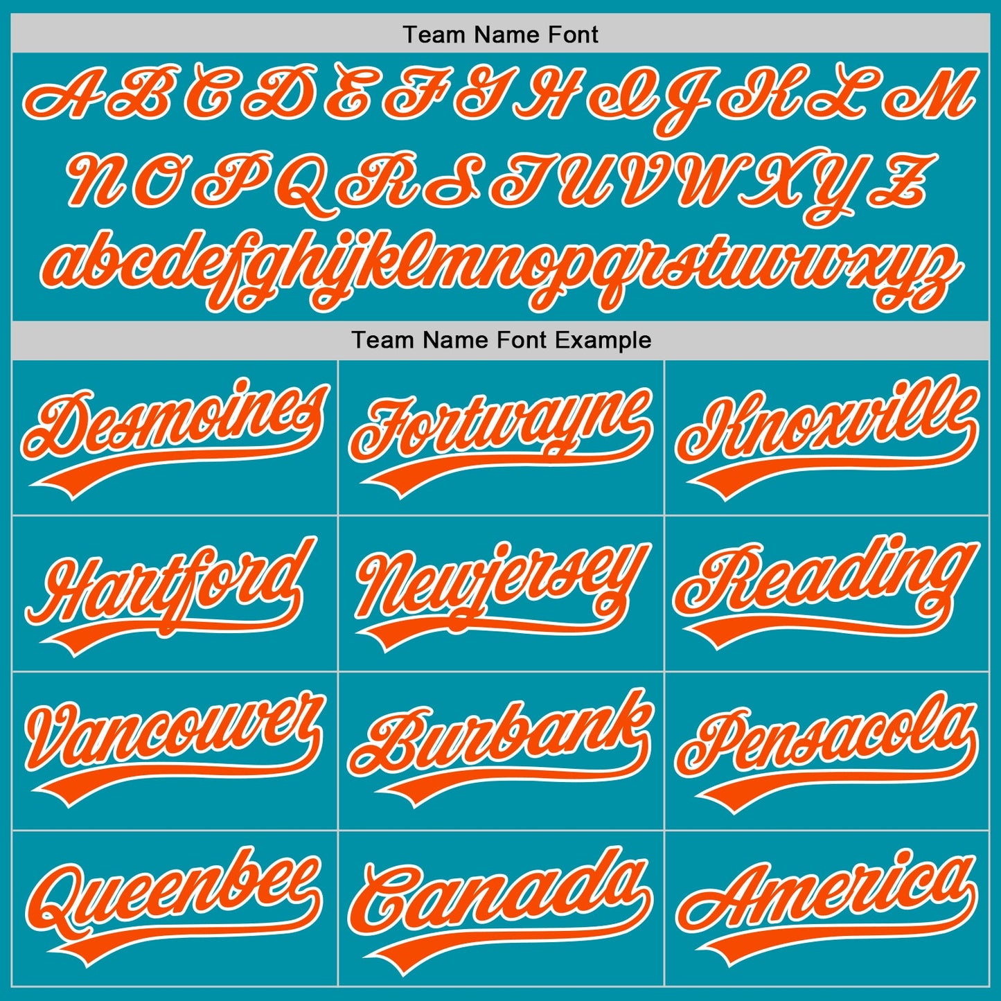 Custom Teal Orange-White Authentic Throwback Baseball Jersey view 4