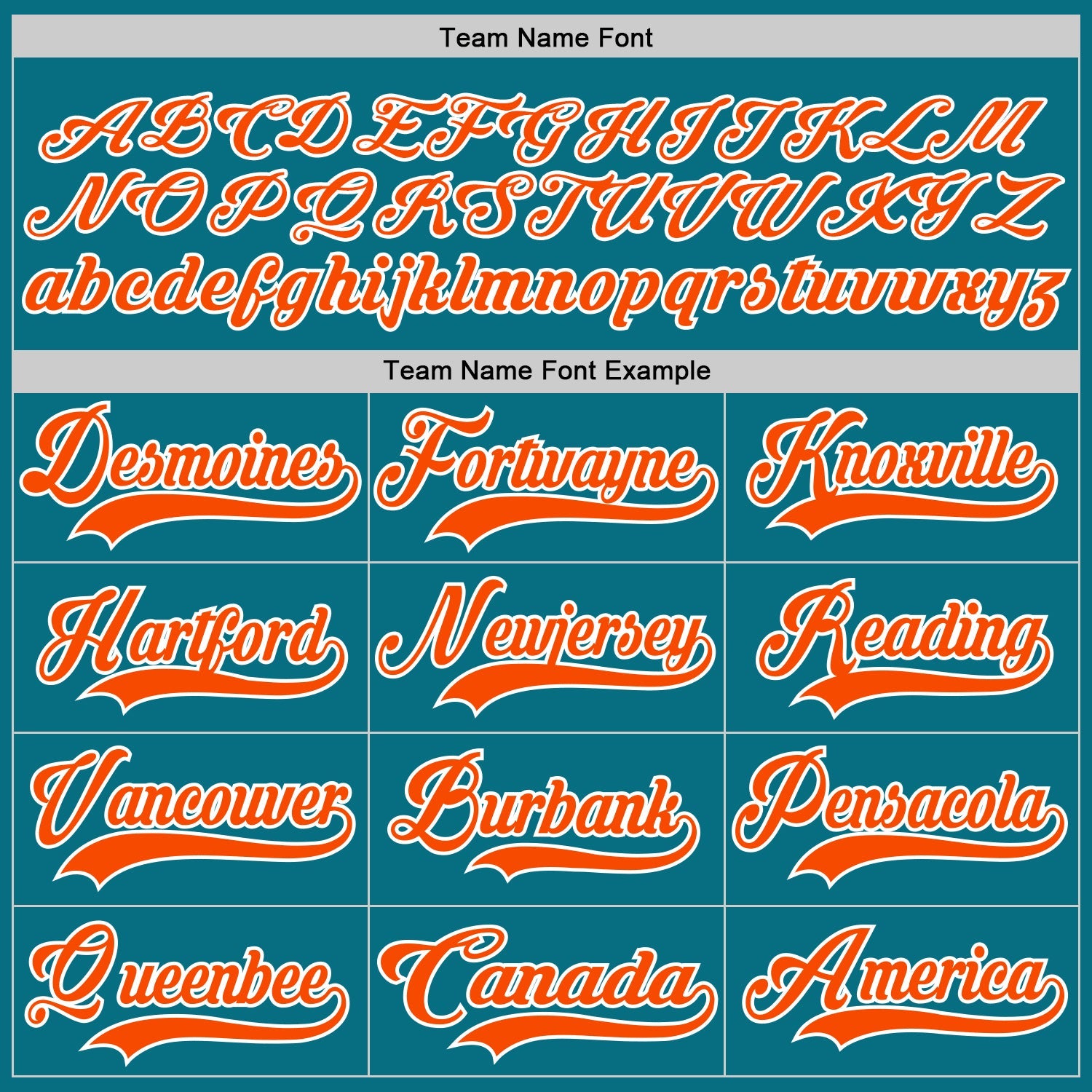 Custom Teal Orange-White Hockey Lace Neck Jersey view 4