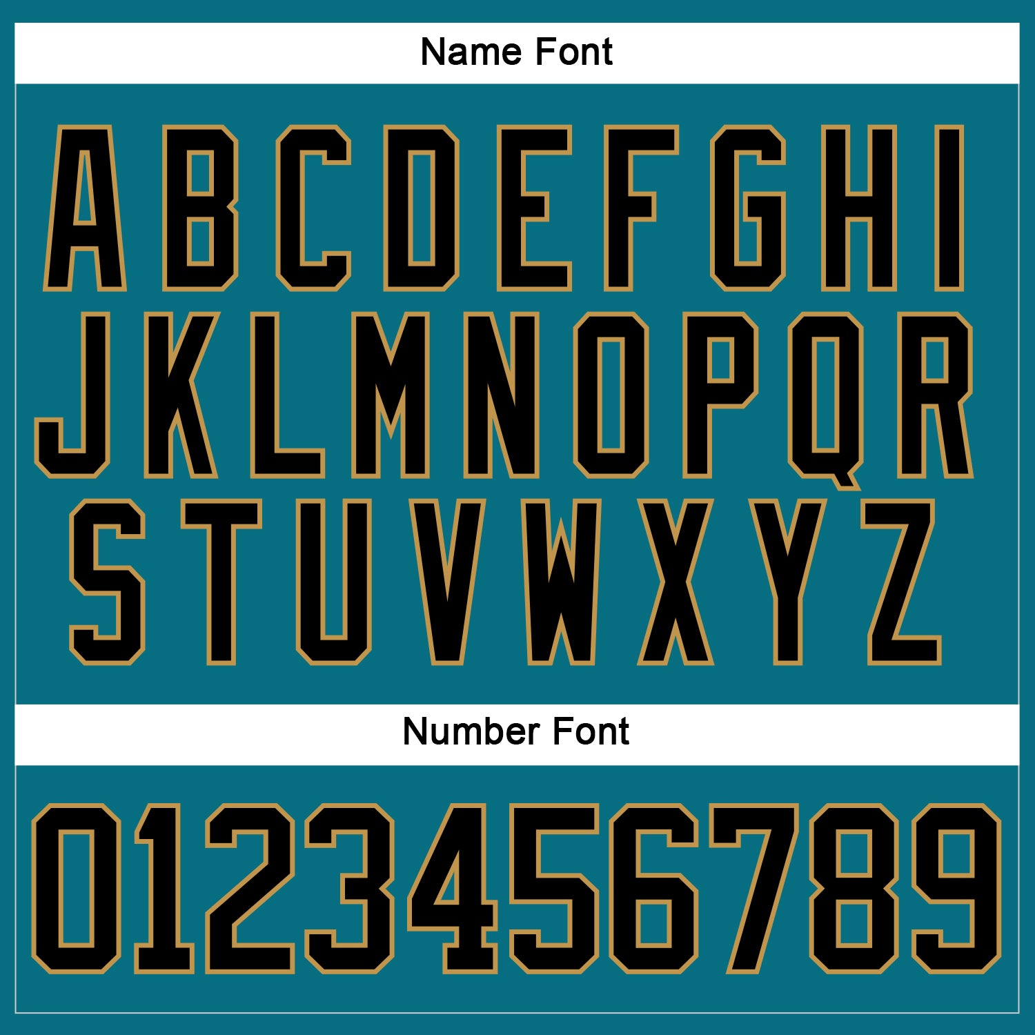 Custom Teal Black-Old Gold Hockey Lace Neck Jersey view 5