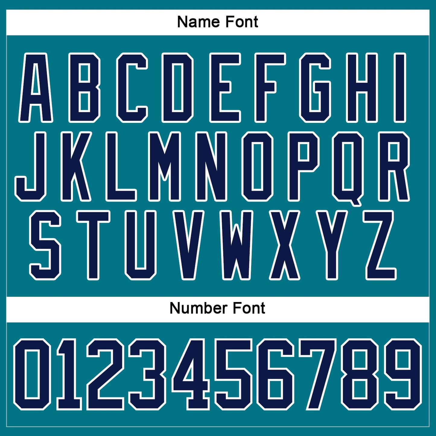 Custom Teal Navy-White Hockey Jersey view 5