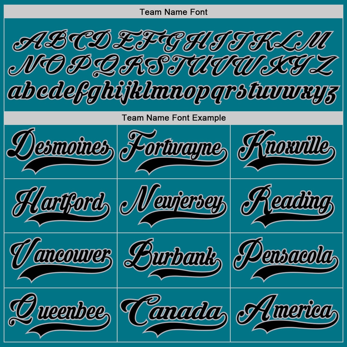 Custom Teal Black-Gray Hockey Jersey view 4