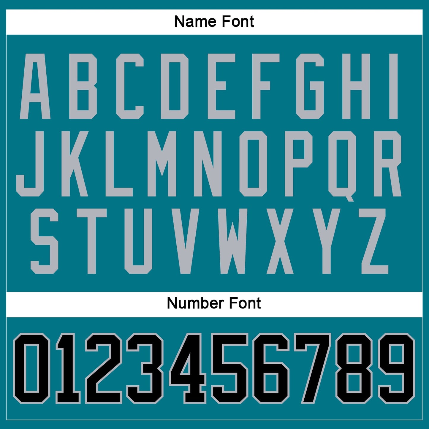 Custom Teal Black-Gray Hockey Jersey view 5