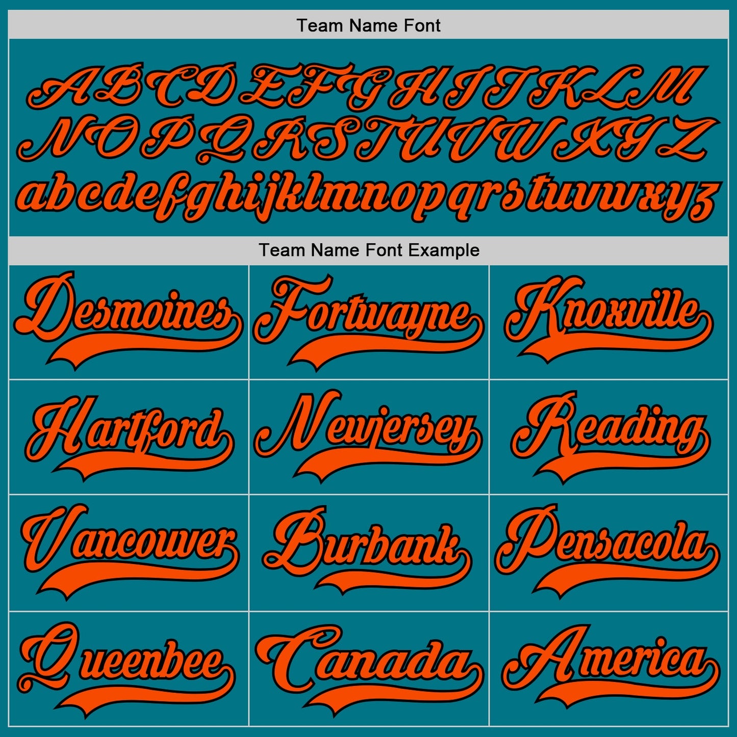 Custom Teal Orange-Black Hockey Jersey view 4