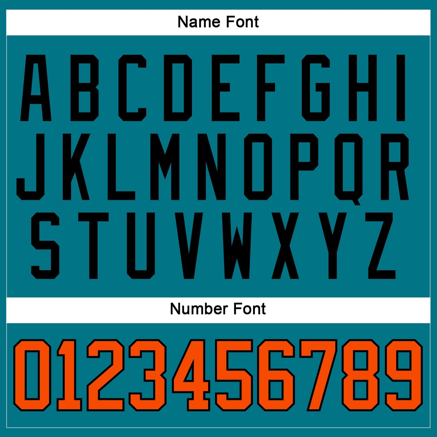 Custom Teal Orange-Black Hockey Jersey view 5