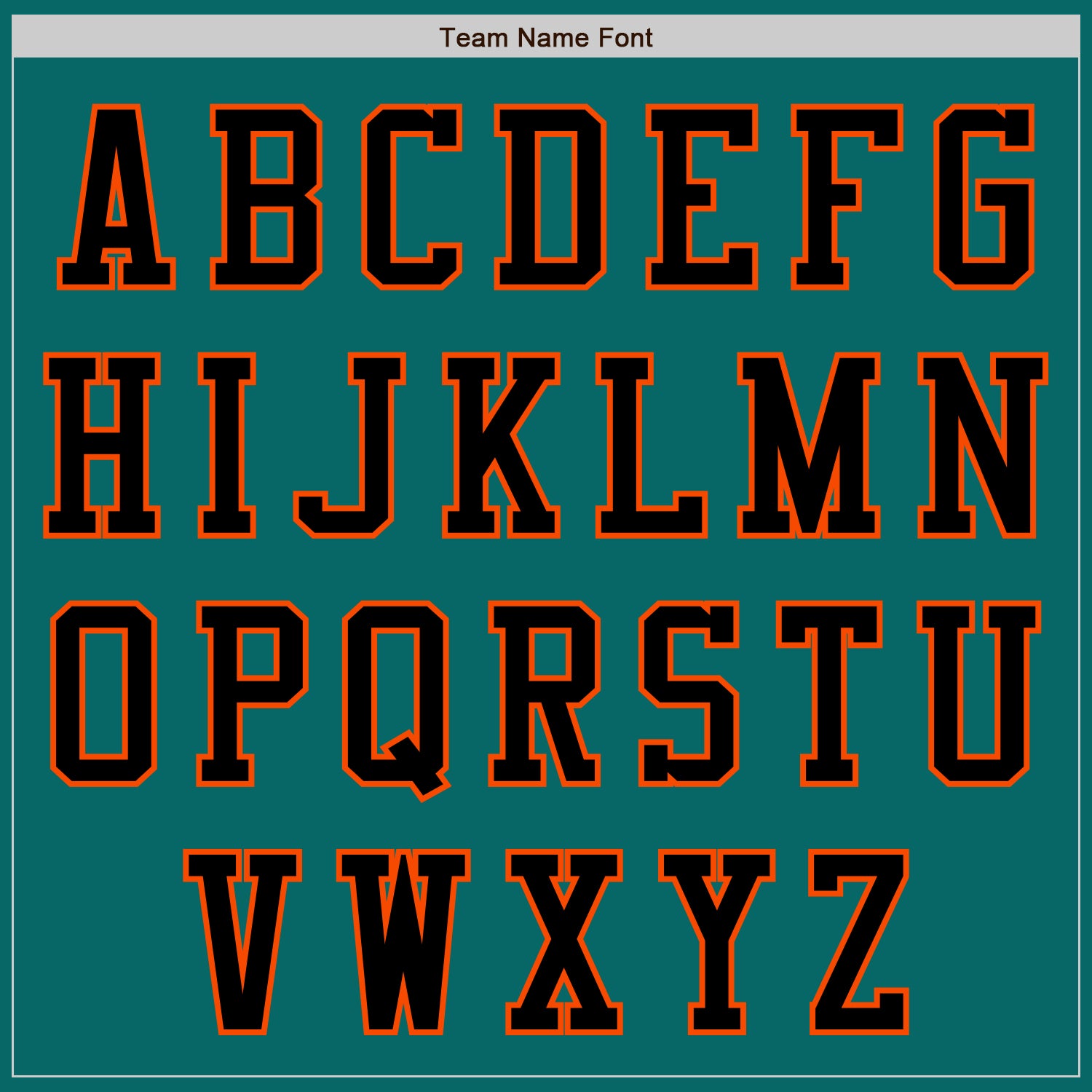 Custom Teal Black-Orange Authentic Baseball Jersey view 7