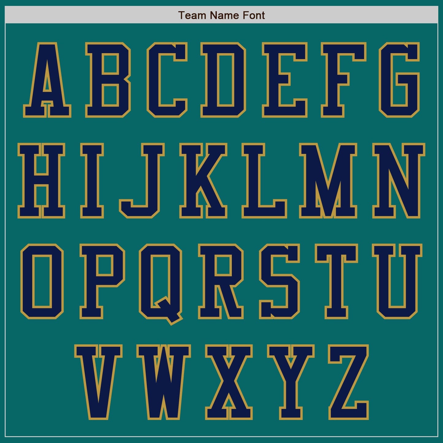Custom Teal Navy-Old Gold Authentic Baseball Jersey view 3
