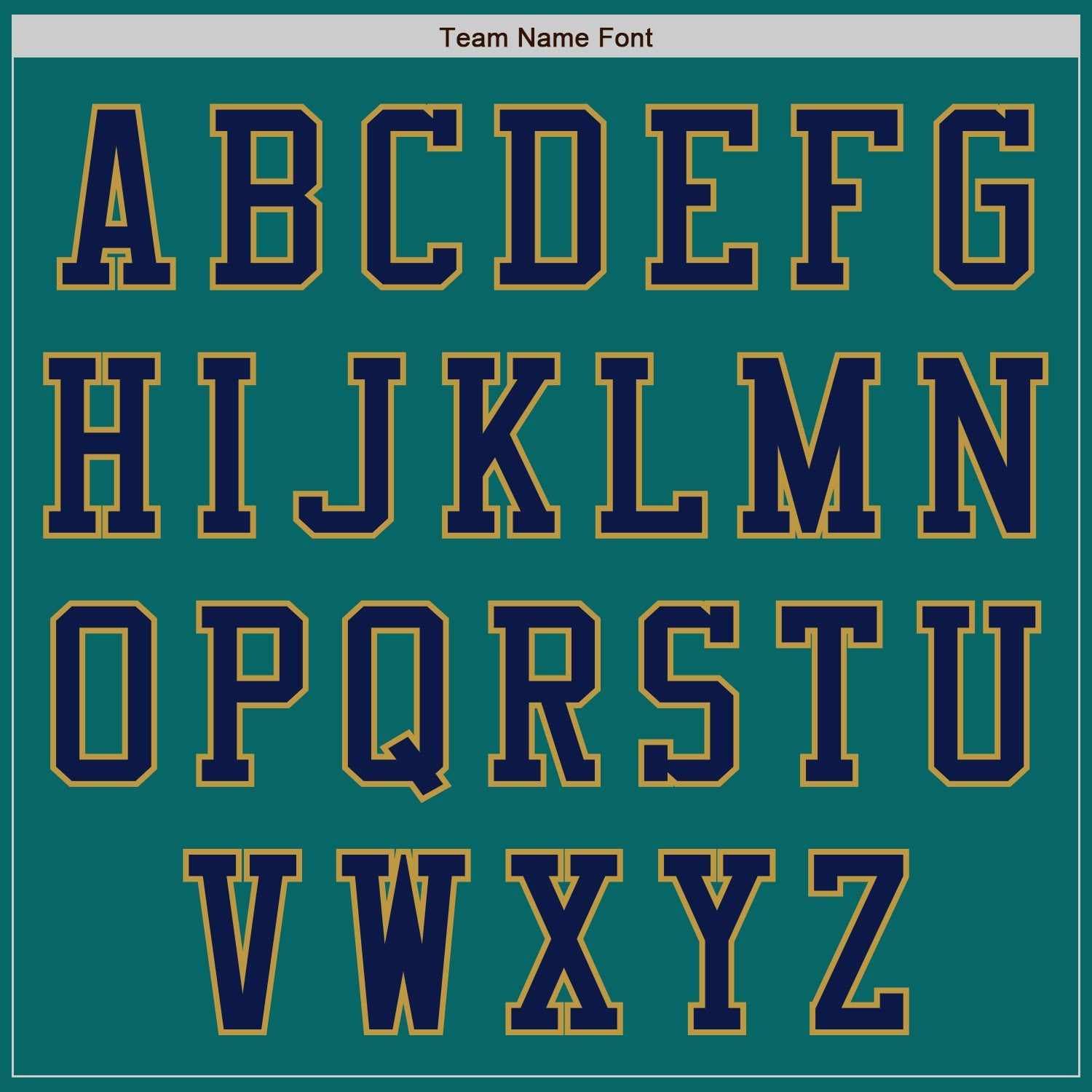 Custom Teal Navy-Old Gold Authentic Baseball Jersey view 7