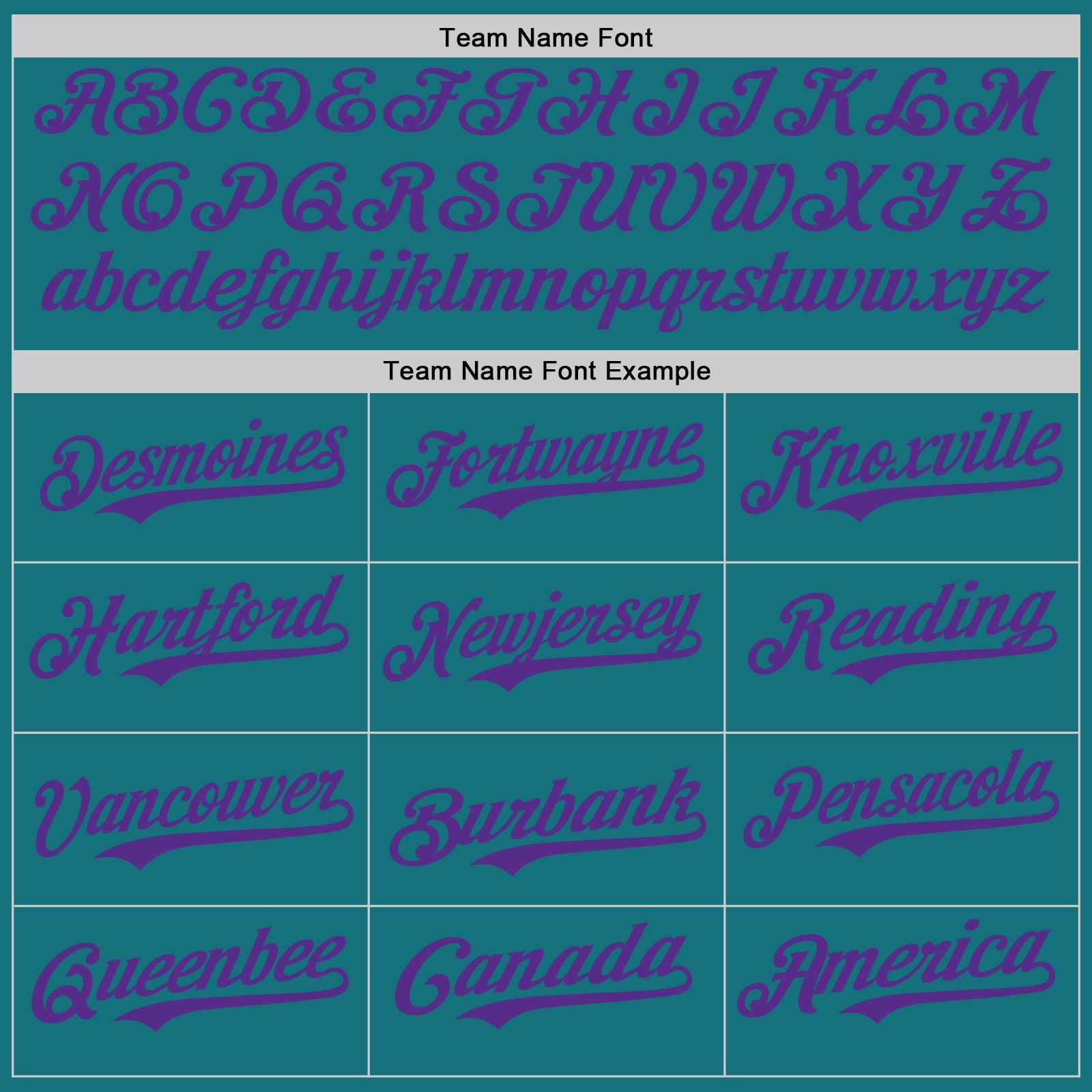 Custom Teal Purple Authentic Baseball Jersey view 4