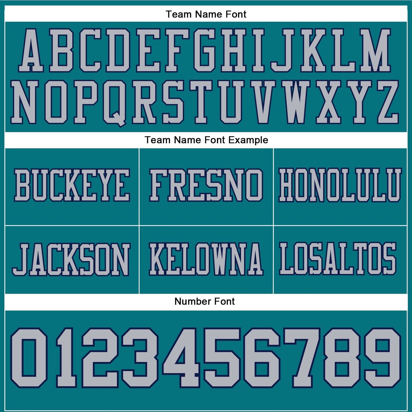 Custom Teal Gray-Navy Authentic Football Jersey view 4