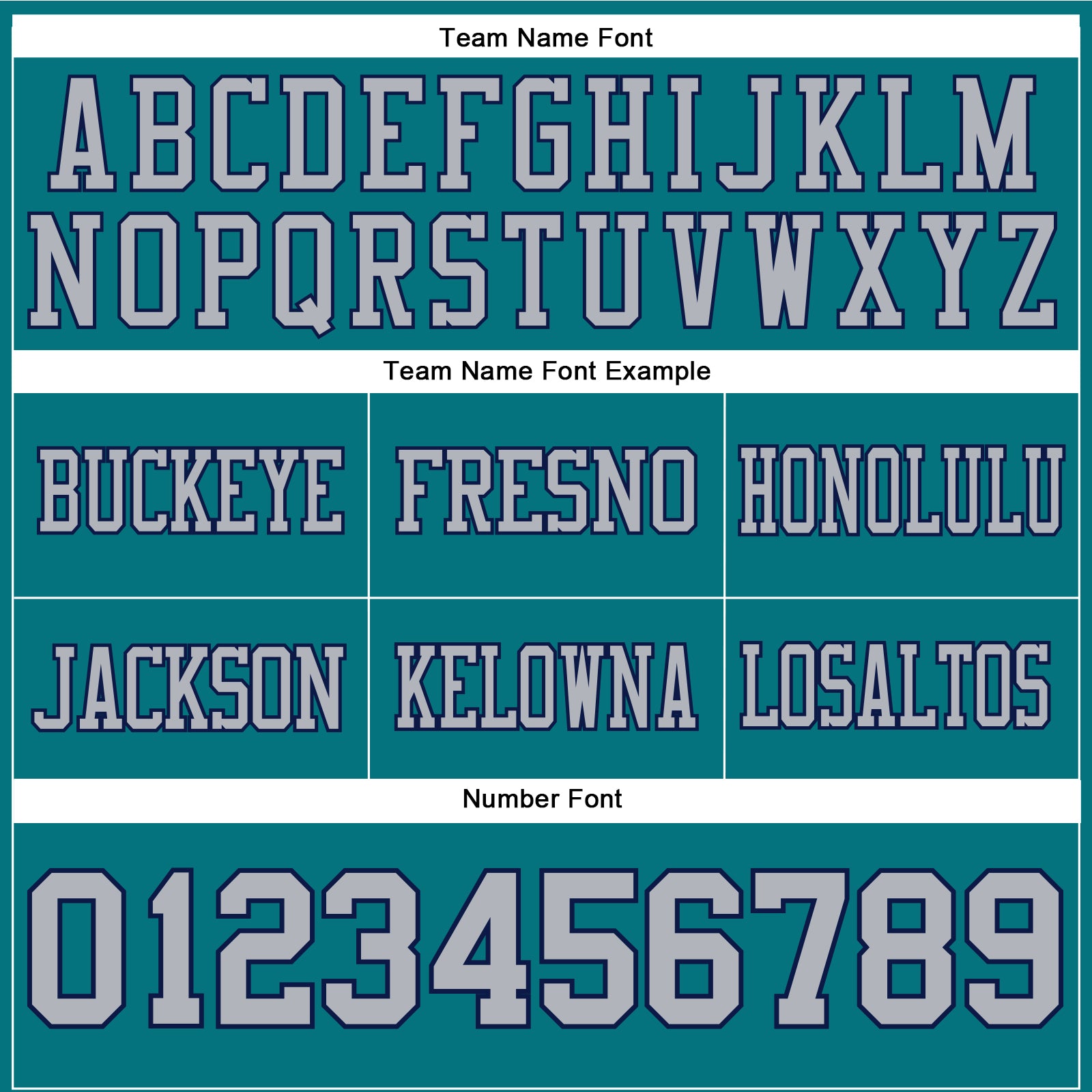 Custom Teal Gray-Navy Authentic Football Jersey view 4