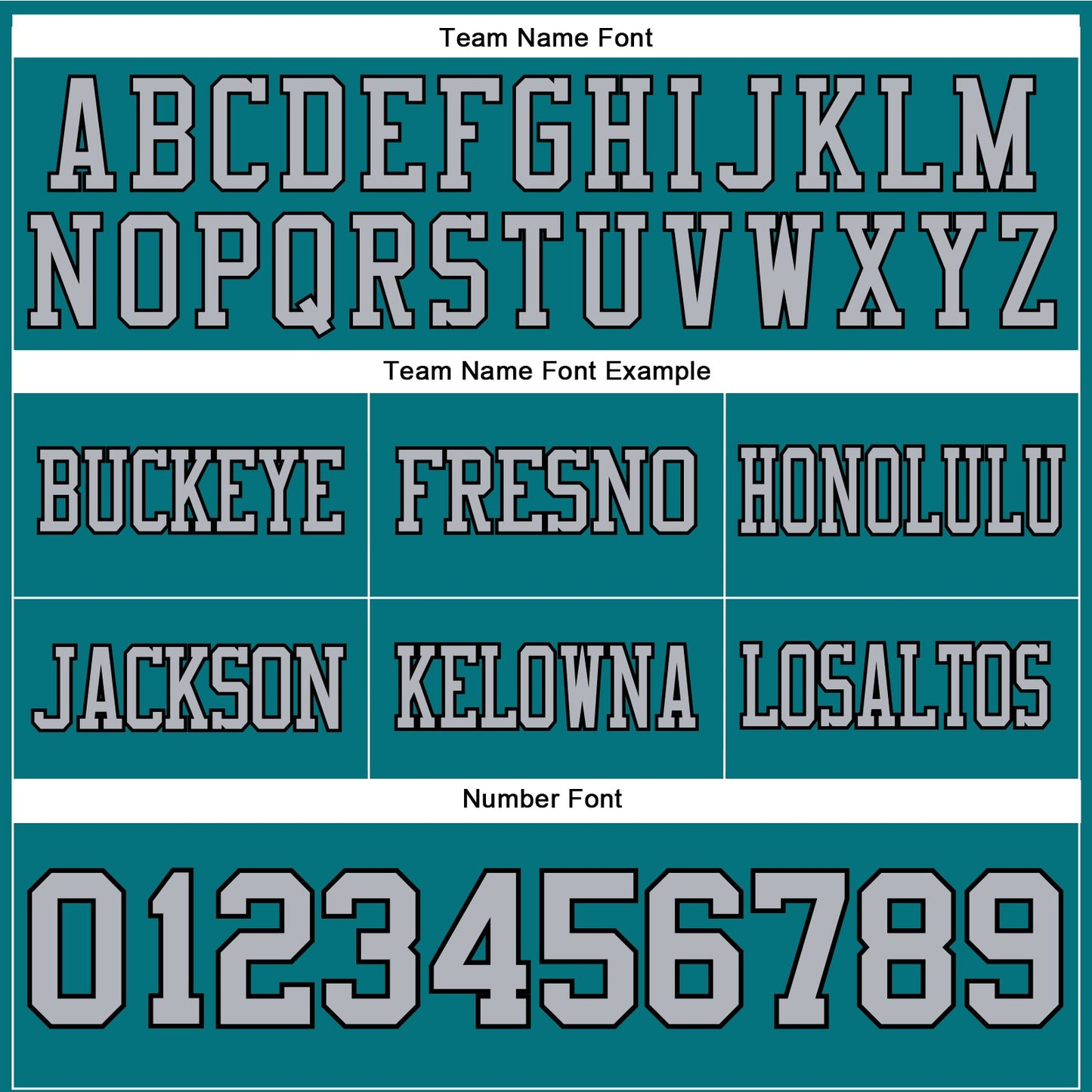 Custom Teal Gray-Black Authentic Football Jersey view 4