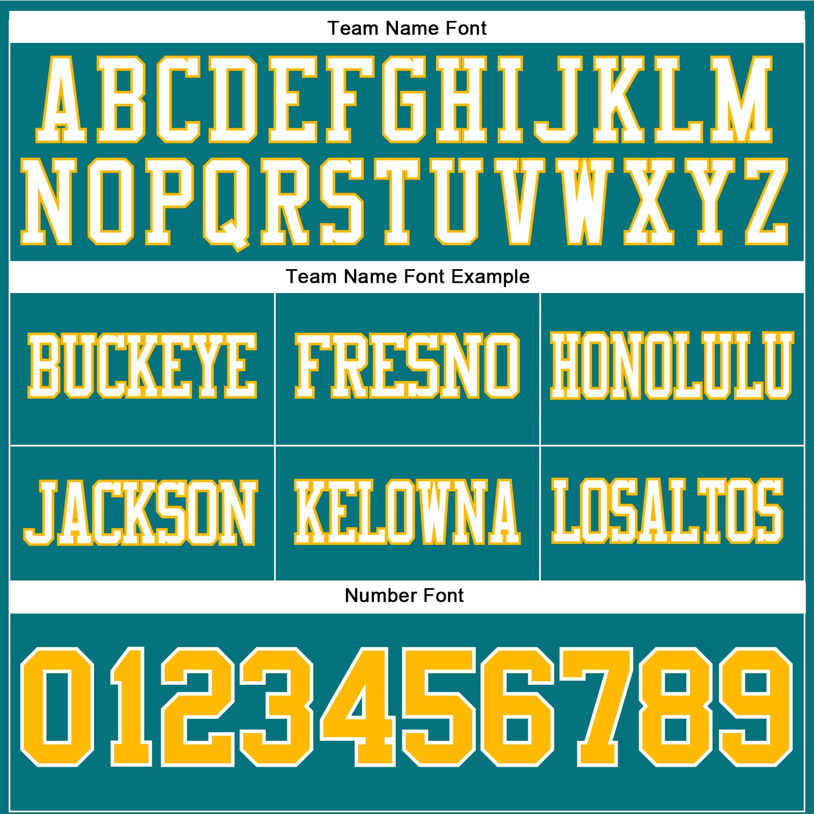 Custom Teal Gold-White Authentic Football Jersey view 4