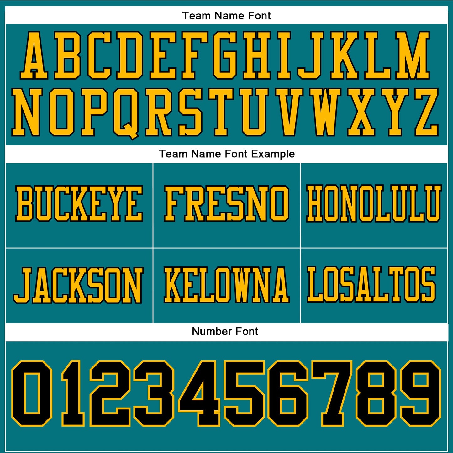 Custom Teal Black-Gold Authentic Football Jersey view 4
