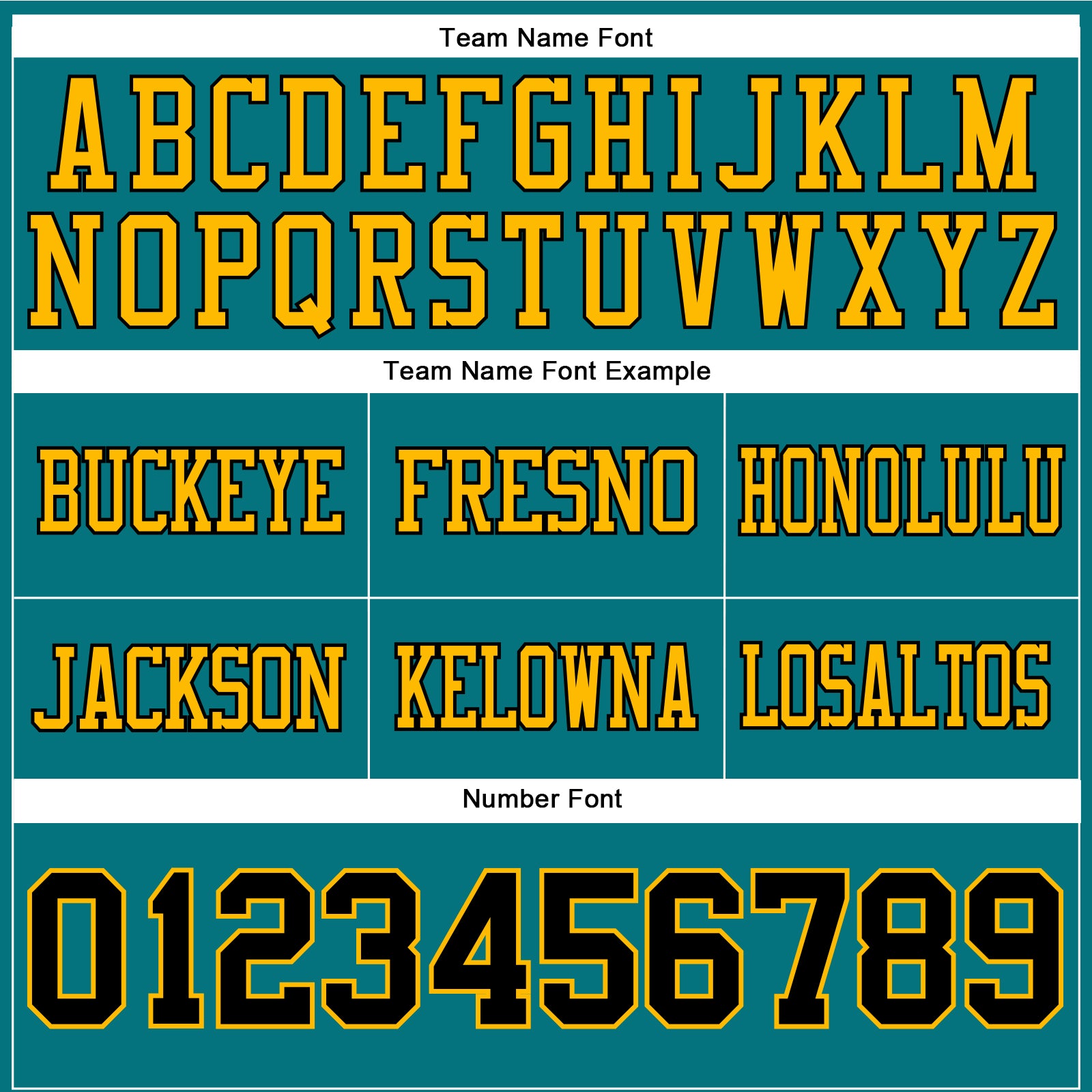 Custom Teal Black-Gold Authentic Football Jersey view 4