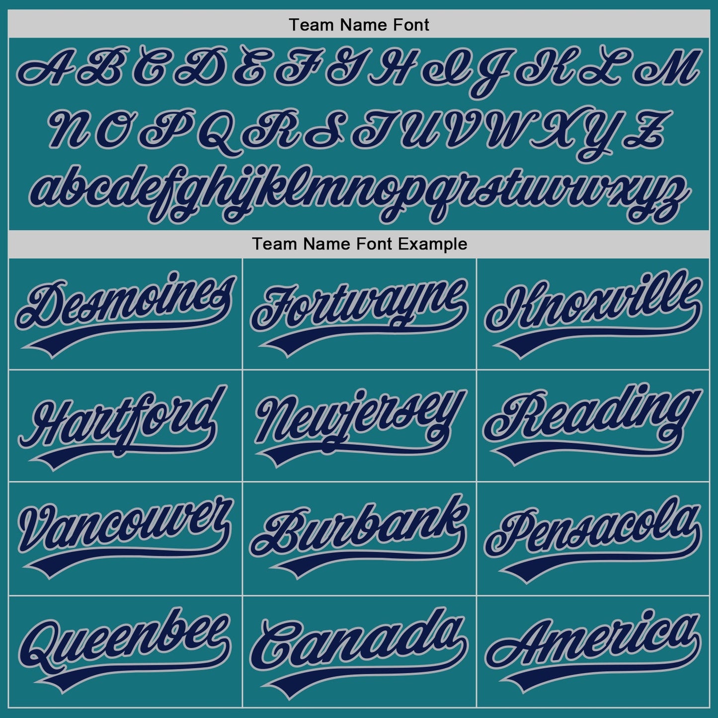 Custom Teal Navy-Gray Authentic Baseball Jersey view 4