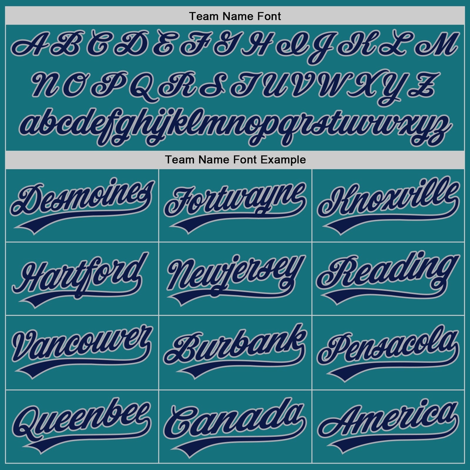 Custom Teal Navy-Gray Authentic Baseball Jersey view 4