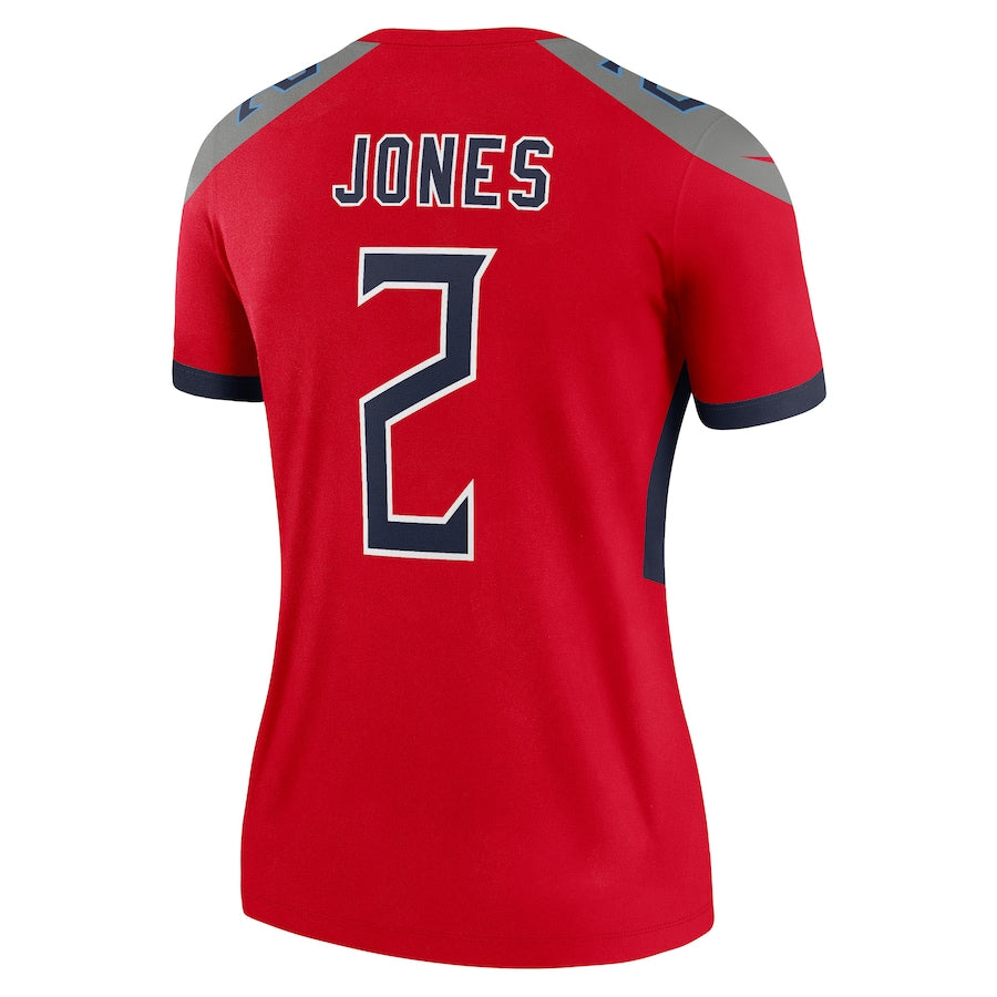 T.Titans #2 Julio Jones Red Inverted Legend Jersey Stitched American Football Jerseys - Main View
