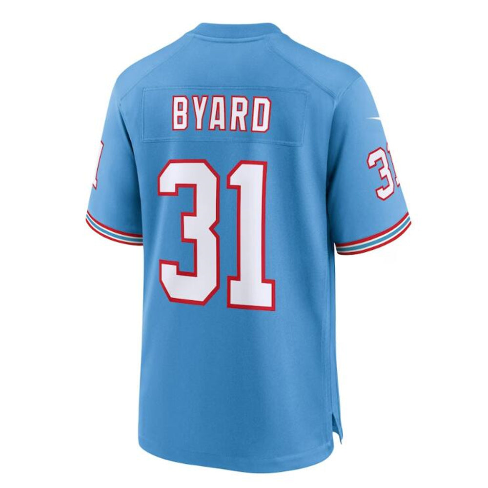 T.Titans #31 Kevin Byard Light Blue Oilers Throwback Alternate Game Player Jersey Stitched American Football Jerseys - Main View