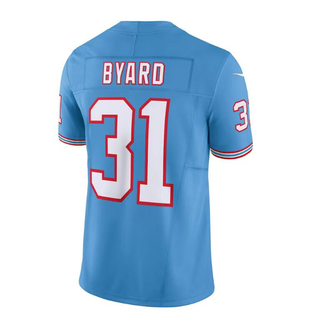T.Titans #31 Kevin Byard Light Blue Oilers Throwback Vapor F.U.S.E. Limited Jersey Stitched American Football Jerseys - Main View