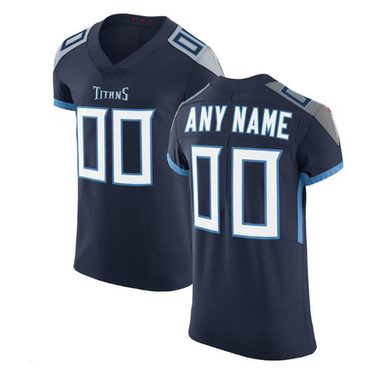Custom T.Titans  Navy Vapor Untouchable Elite Jersey American Stitched Football Jerseys - Main View