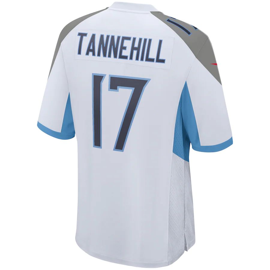 T.Titans #17 Ryan Tannehill White Game Jersey Stitched American Football Jerseys - Main View