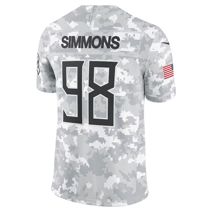 T.Titans #98 Jeffery Simmons Arctic Camo 2024 Salute to Service Limited Stitched American Football Jerseys - Main View
