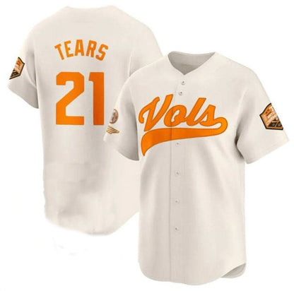 T.Volunteers #21 Kavares Tears Cream 2024 Champions Vapor Limited Stitched College Jerseys - Main View