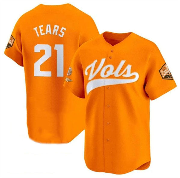 T.Volunteers #21 Kavares Tears Orange 2024 Champions Vapor Limited Stitched College Jerseys - Main View