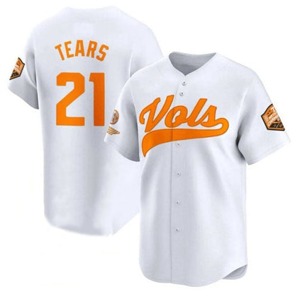 T.Volunteers #21 Kavares Tears White 2024 Champions Vapor Limited Stitched College Jerseys - Main View
