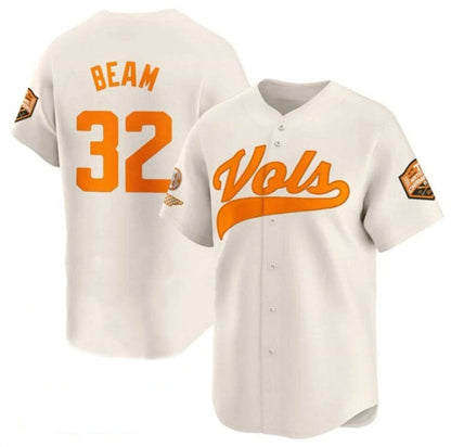 T.Volunteers #32 Drew Beam Cream 2024 Champions Vapor Limited Stitched College Jerseys - Main View