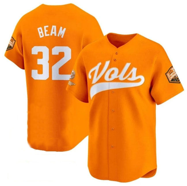 T.Volunteers #32 Drew Beam Orange 2024 Champions Vapor Limited Stitched College Jerseys - Main View