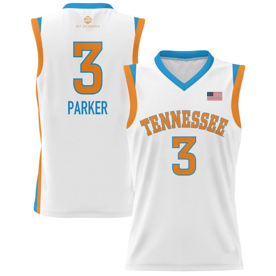 T.Volunteers #3 Candace Parker GameDay Greats Unisex Lightweight Basketball Alumni Jersey - White College Jerseys - Main View