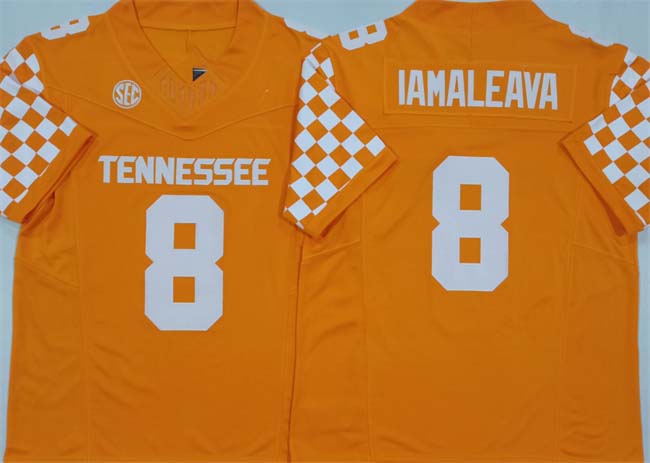T.Volunteers #8 Nico Iamaleava Orange F.U.S.E. Stitched Stitched American College Jerseys - Main View