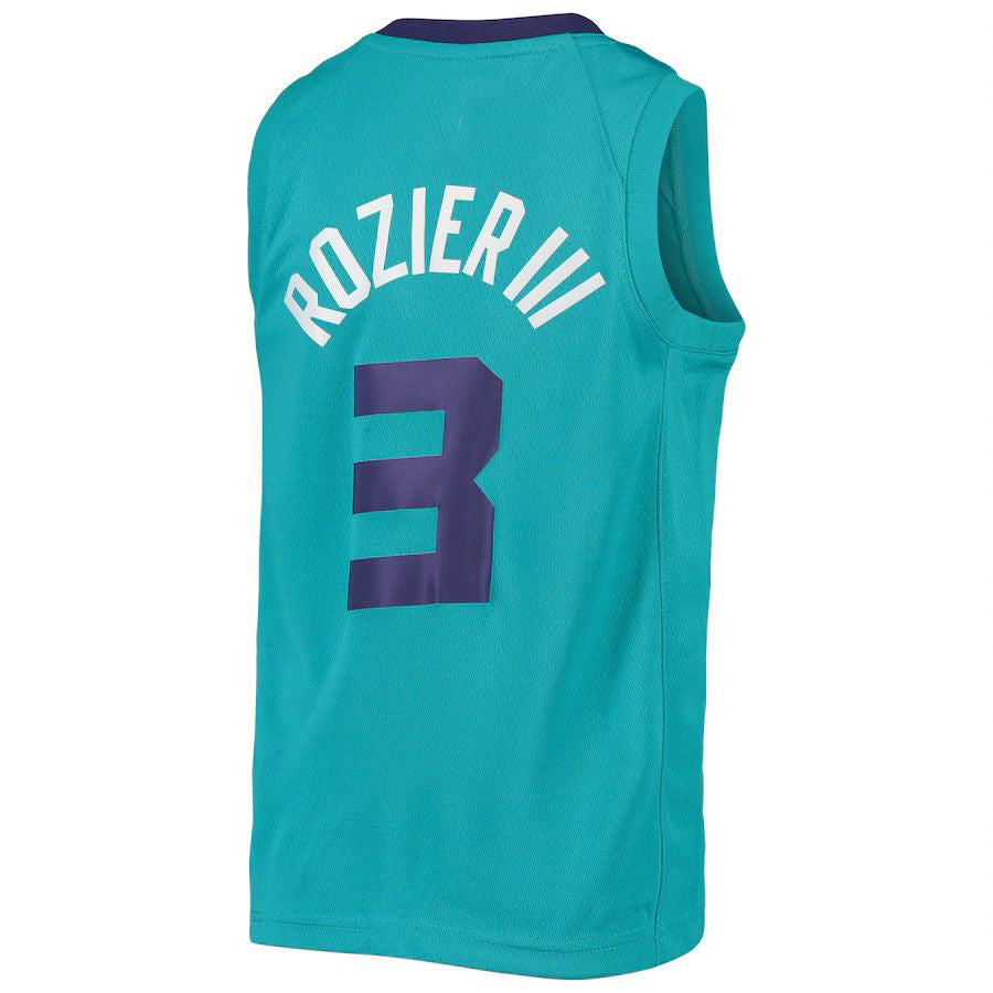 C.Hornets #3 Terry Rozier III Jordan Brand Team Swingman Jersey Teal Stitched American Basketball Jersey - Main View