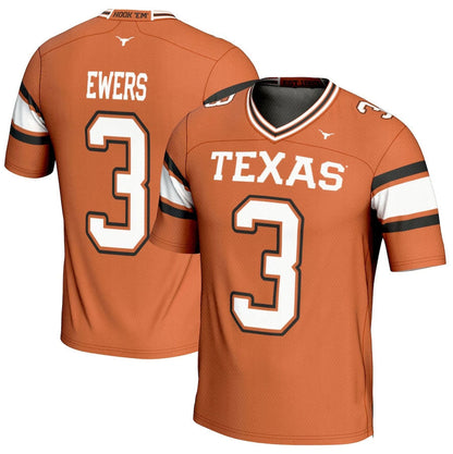 T.Longhorns #3 Quinn Ewers GameDay Greats NIL Player Football Jersey - Texas Orange American College Jerseys - Main View
